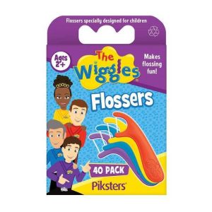 Piksters The Wiggles Flossers 40 Pack Ages 2+ Colourful Designs